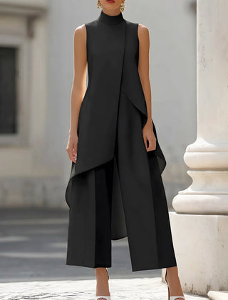 Imogen™ Sculpted High-Neck Wide-Leg Jumpsuit