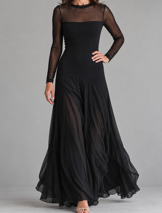Rosalind™ Sheer Patchwork Loose-Fitting Maxi Dress – hero