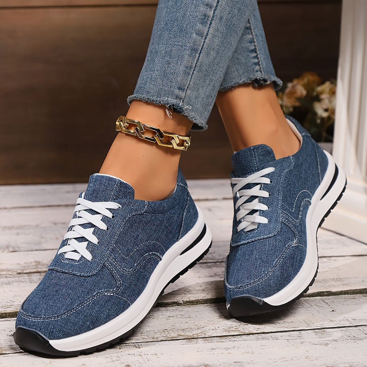 Lizzy™ Orthopedic Denim Sneakers