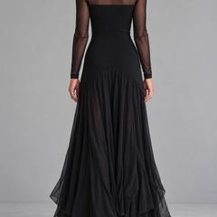 Rosalind™ Sheer Patchwork Loose-Fitting Maxi Dress – achter