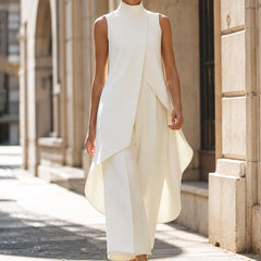 Imogen™ Sculpted High-Neck Wide-Leg Jumpsuit