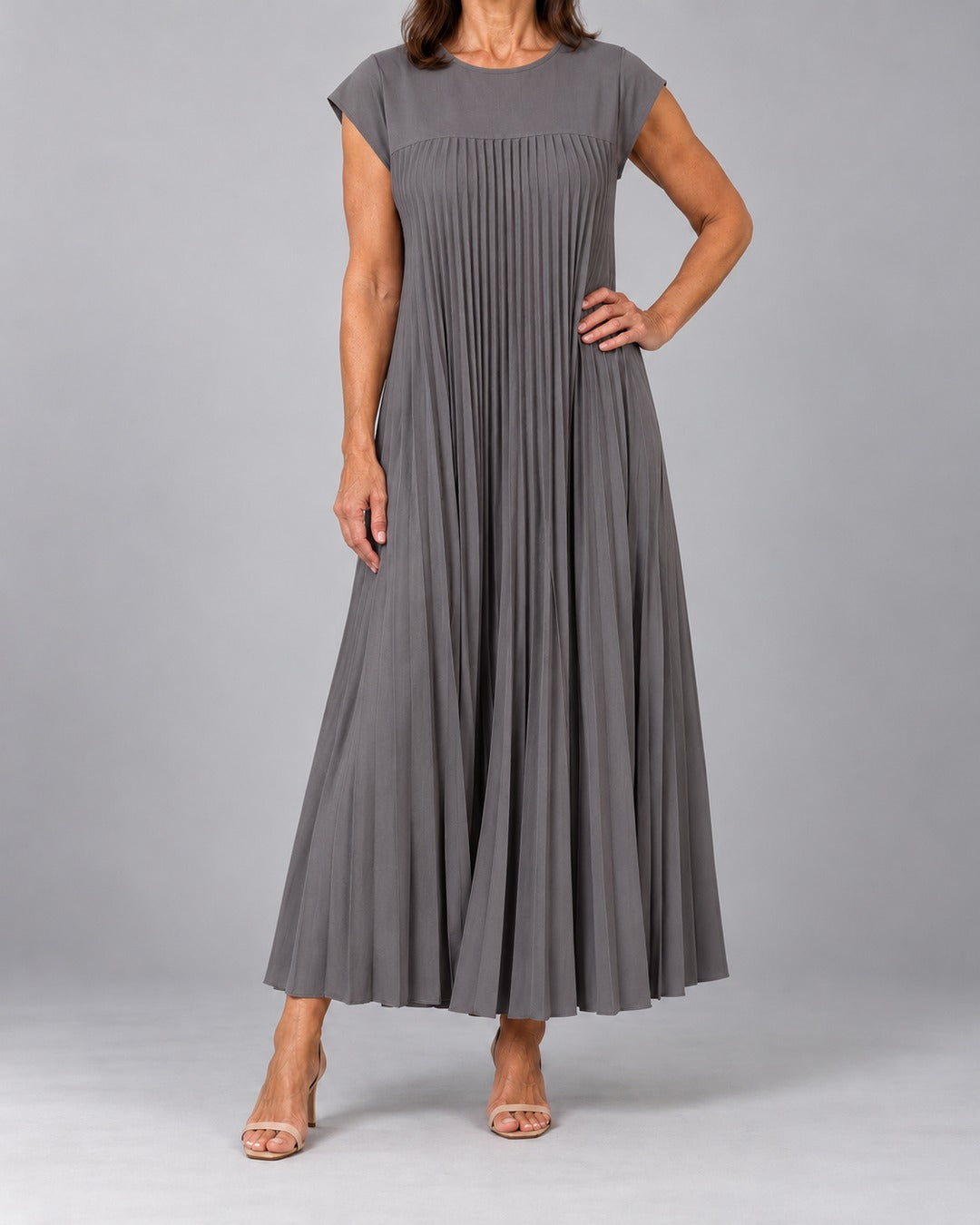 Leah™ Timeless Comfort Dress – kleur-grey