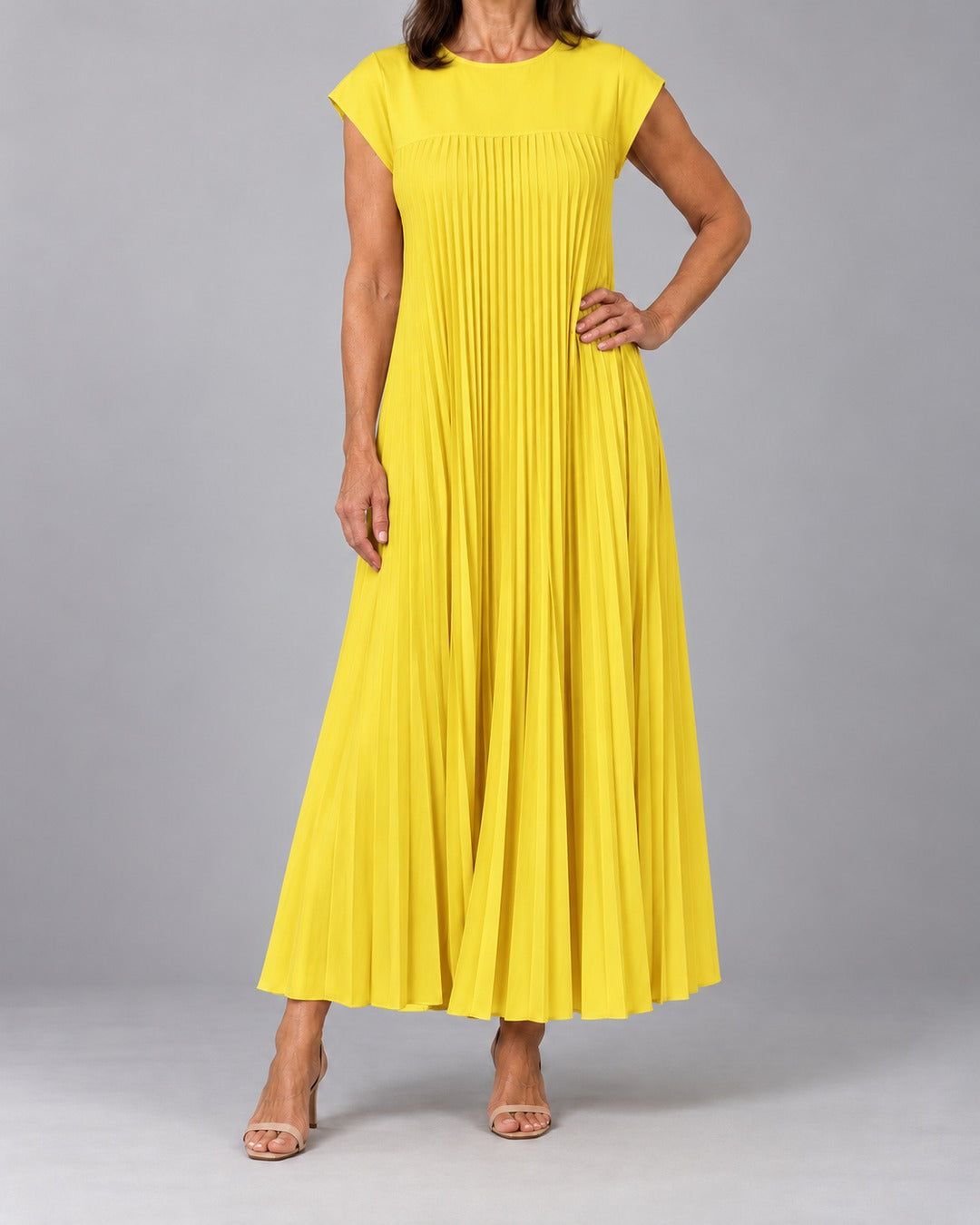 Leah™ Timeless Comfort Dress – kleur-yellow