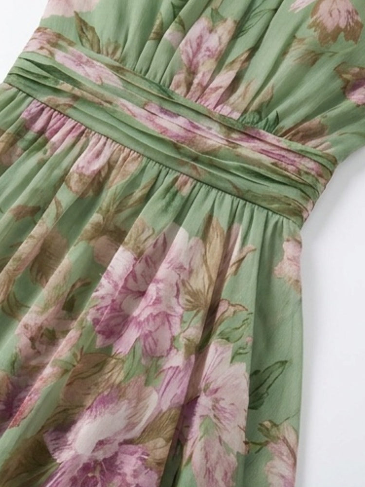 Adèle™ Floral Halter Maxi Dress