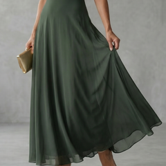 June™ Off Shoulder Draped Midi Dress