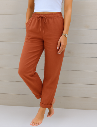 Adrianna™ Premium Linen Stretch Trousers