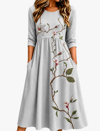 Sylvie | Blossom Pocket Midi Dress