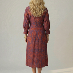 Lune™ Natural Wrap Midi Dress