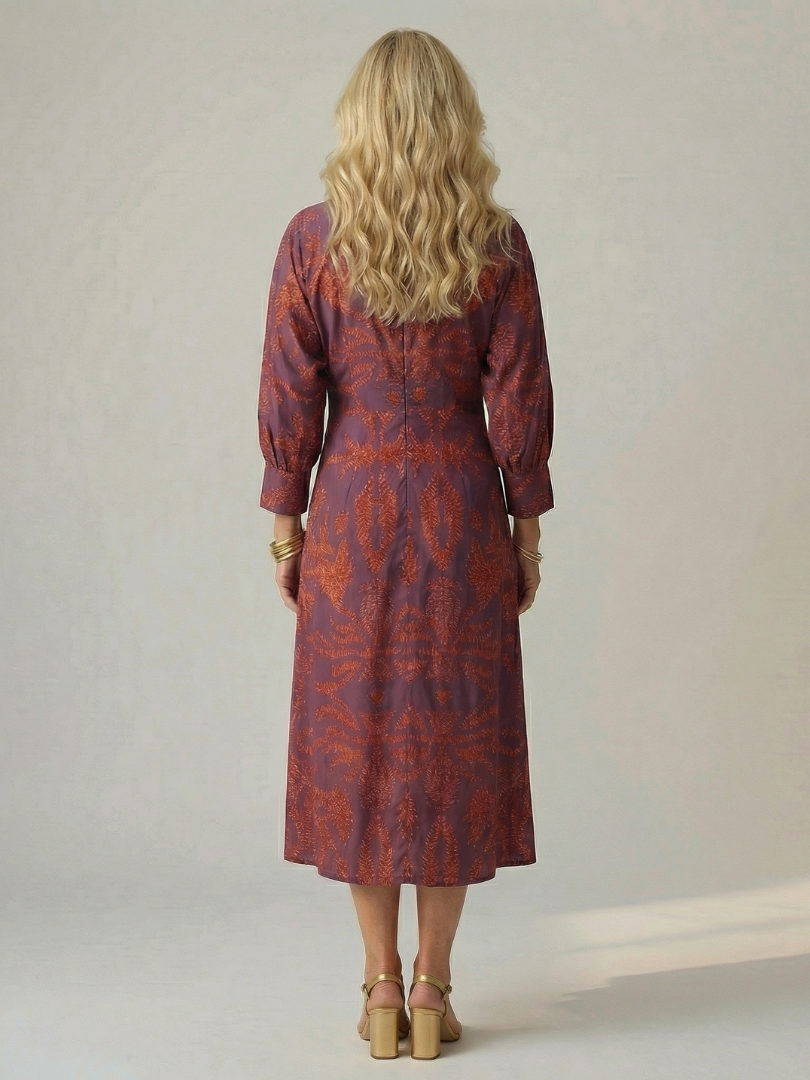 Lune™ Natural Wrap Midi Dress