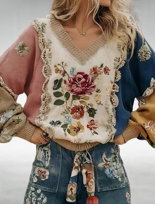 Della™ Boho Knit Jumper