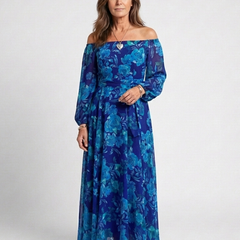 Aspen™ Off Shoulder Floral Maxi Dress