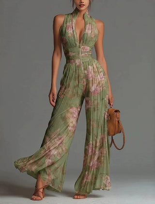 Sofia™ Pleated Floral Jumpsuit