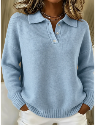 Avianna™ Collared Button Knit Sweater