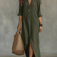 Soline™ Maxi Dress with Buttons