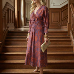 Lune™ Natural Wrap Midi Dress