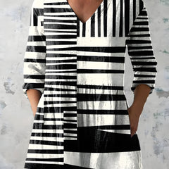 Sienna | Long Blouse with V-Neck
