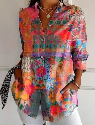 Arleth™ Colorful Pattern Blouse