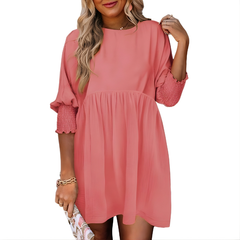 Dorothy™ Casual Crew Neck Loose Fit Mini Dress
