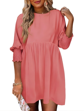 Dorothy™ Casual Crew Neck Loose Fit Mini Dress