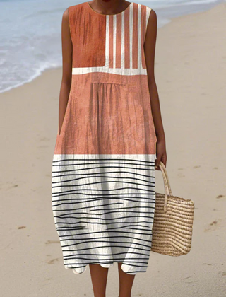 Skye™ Striped Midi Dress