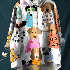 Tresha™ - Playful Print Blouse