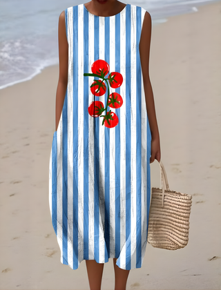 Zaylee™ | Sleeveless Striped Summer Dress