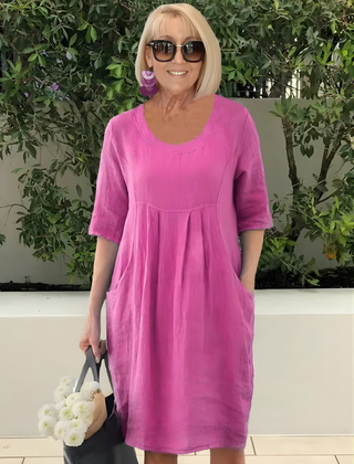 Elicia™  Relaxed Fit Dress With Pockets