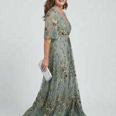 Selora™ Halter Bloom Flow Maxi Dress