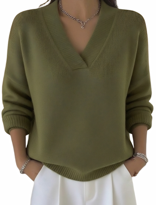 Maggie™ Effortless V-Neck Jumper