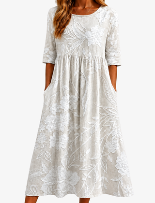 Lottie | Elegant Pocket Midi Dress