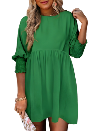 Dorothy™ Casual Crew Neck Loose Fit Mini Dress