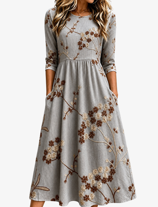 Hazel | Blossom Pocket Midi Dress