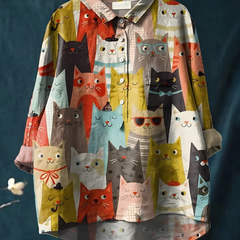 Tresha™ - Playful Print Blouse
