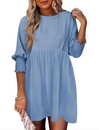 Dorothy™ Casual Crew Neck Loose Fit Mini Dress
