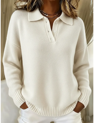 Avianna™ Collared Button Knit Sweater