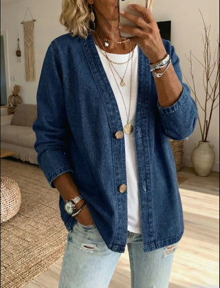 Corinne™ Denim Button Coat
