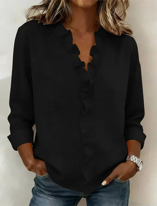 Lottie™ Ruffle V-Neck Blouse