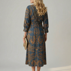 Lune™ Natural Wrap Midi Dress