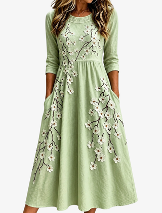 Willow | Blossom Pocket Midi Dress
