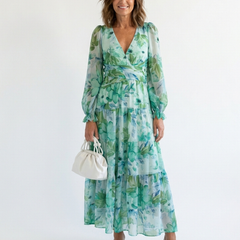 Althea™ Long Sleeve Floral Maxi Dress