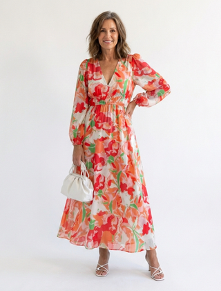 Althea™ Long Sleeve Floral Maxi Dress
