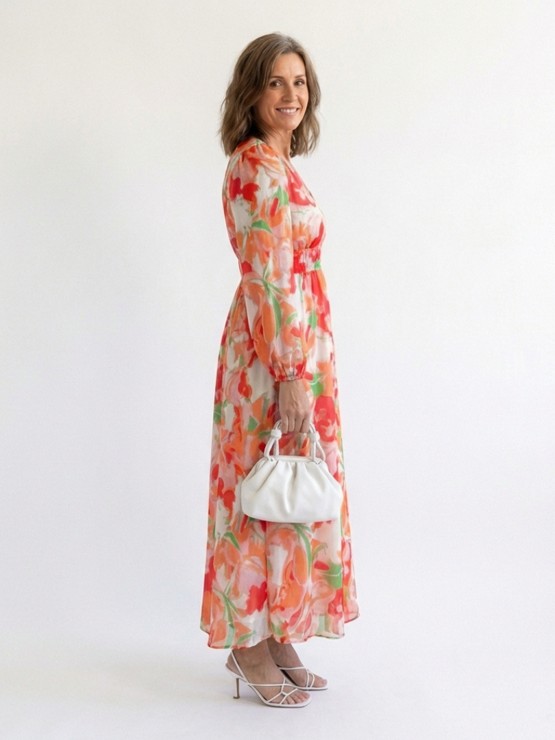 Althea™ Long Sleeve Floral Maxi Dress