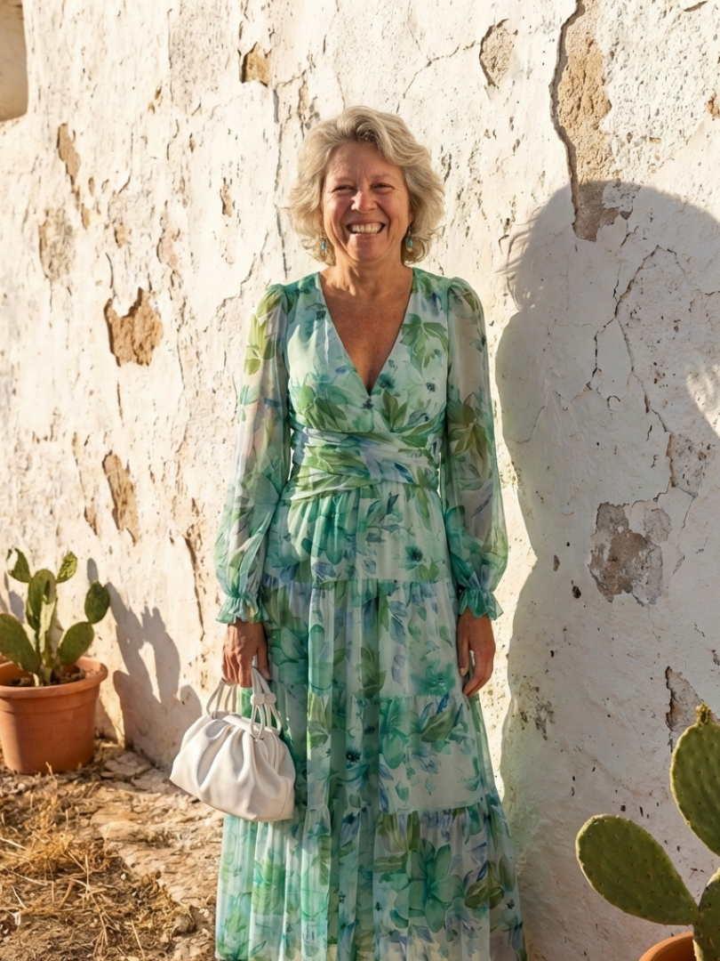 Althea™ Long Sleeve Floral Maxi Dress