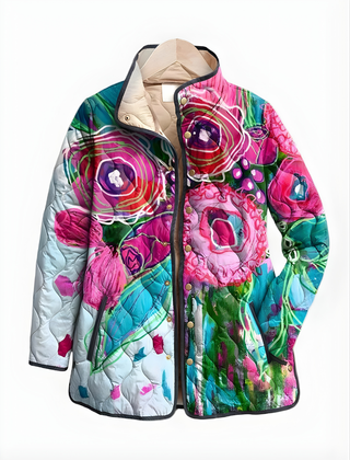 CARTER™ | Vintage Charming Floral Quilted Jacket