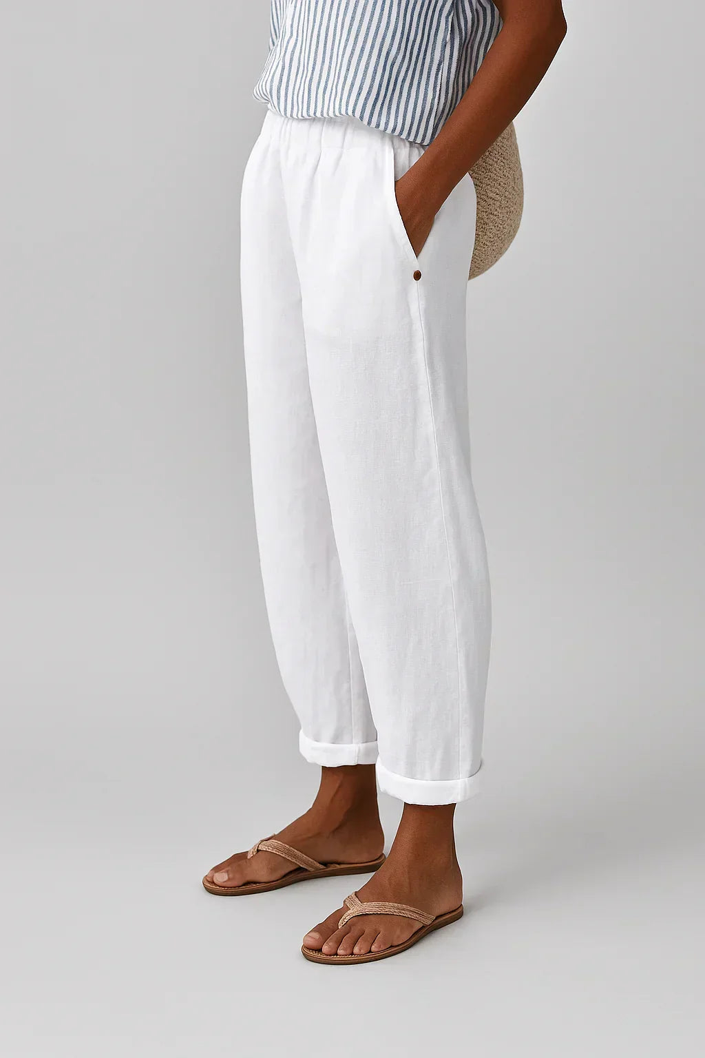 Jemma™ Timeless Linen-Cotton Trousers