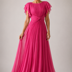 Genevra™ Pleated Evening Dress