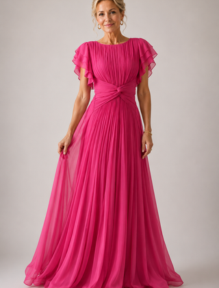 Genevra™ Pleated Evening Dress