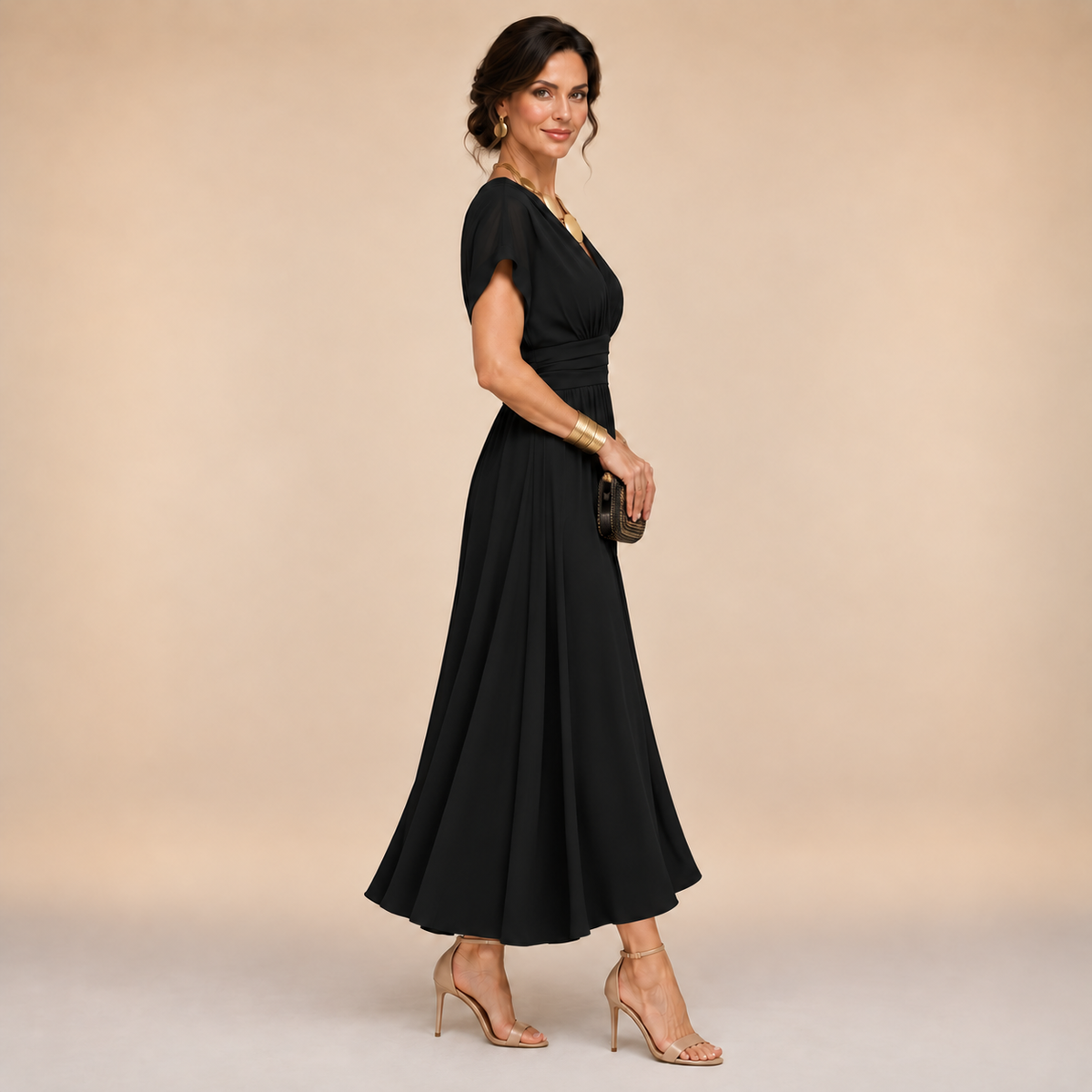 Ameline™ Wrap Midi Dress