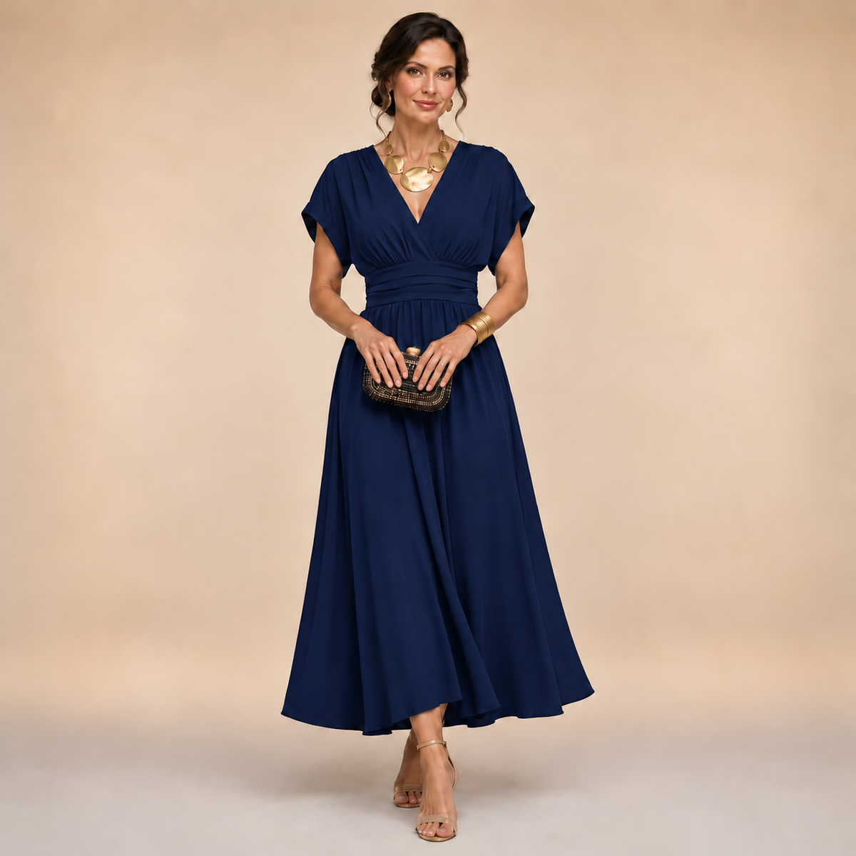 Ameline™ Wrap Midi Dress