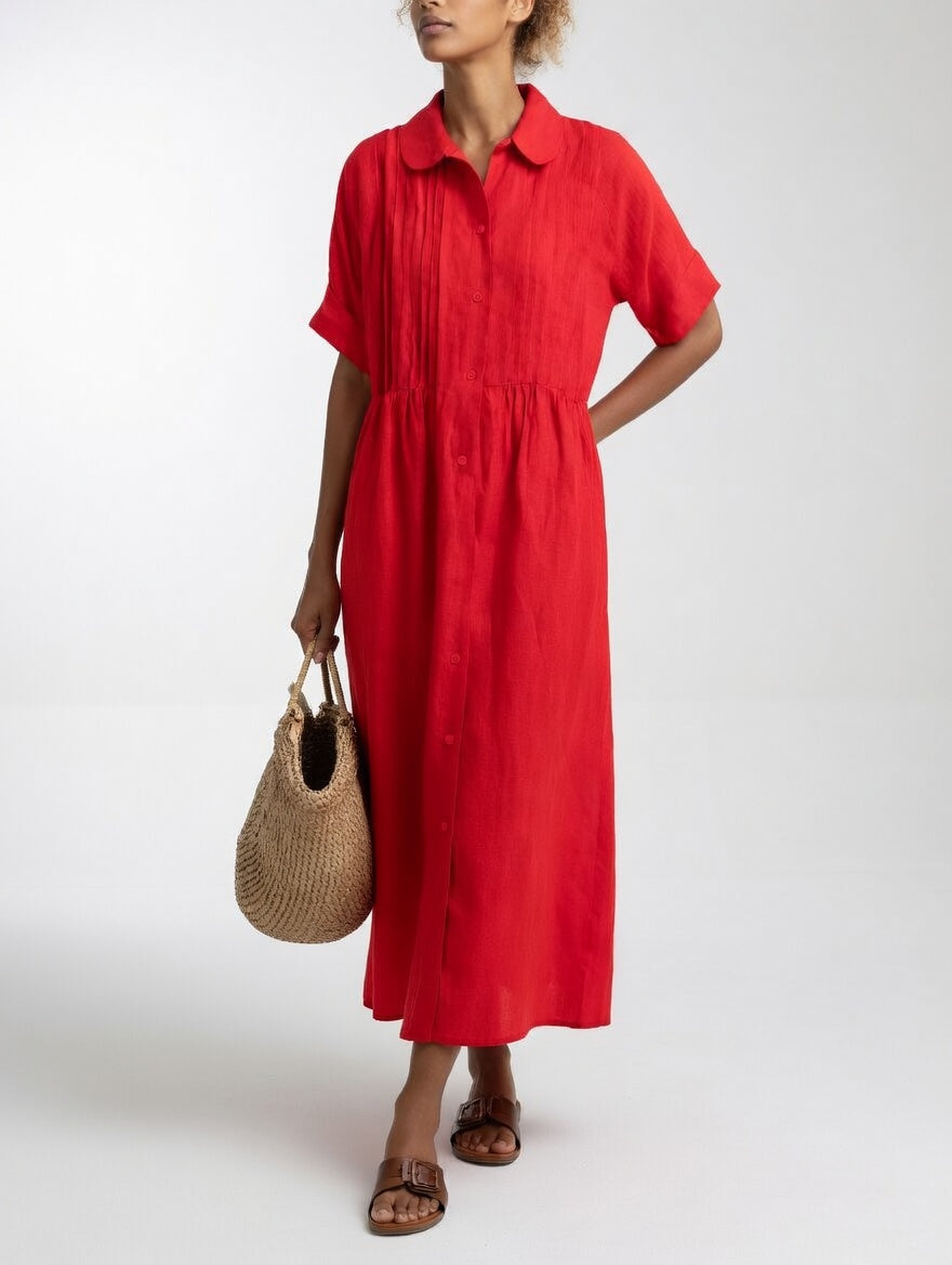 Lysandra™ Flowing Summer Shirt Dress